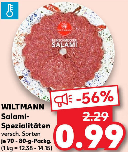 WILTMANN SalamiSpezialitäten 7080 g Packg. Angebot bei Kaufland
