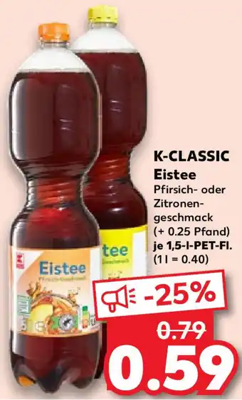 Kaufland K-CLASSIC Eistee 1,5 L-PET-Fl. Angebot