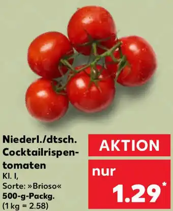 Kaufland Niederl./dtsch. Cocktailrispentomaten 500-g-Packg. Angebot