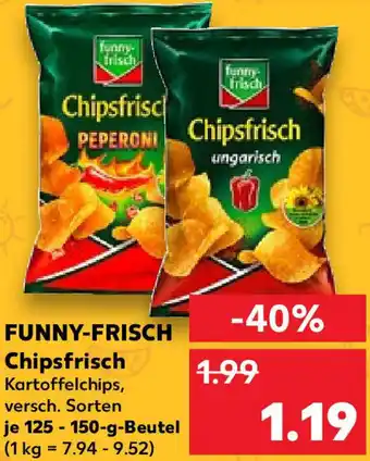 Kaufland FUNNY-FRISCH Chipsfrisch 125-150 g Beutel Angebot