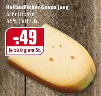 REWE Holländischer Gouda jung 100g Angebot