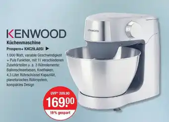 V Markt KENWOOD Küchenmaschine Prospero+ KHC29.AOSI Angebot