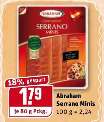 REWE Abraham Serrano Minis 80g Angebot