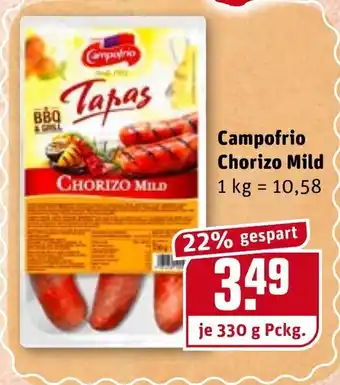 REWE Campofrio Chorizo mild 330g Angebot