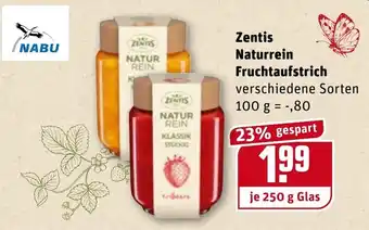 REWE Zentis Naturrein Fruchtaufstrich 250g Angebot