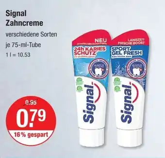 V Markt Signal Zahncreme je 75-ml-Tube Angebot