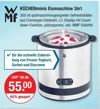 V Markt WMF KÜCHENminis Eismaschine 3in1 Angebot