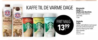 CITTI Markt Bärenmarke Iskaffe eller Iskaffe Latte Macchinto 1 liter / Starbucks Coffee 220 ml Angebot