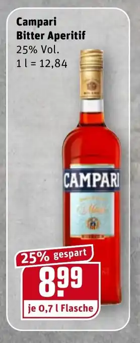 REWE Campari Bitter Aperitif 0,7L Angebot