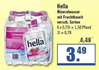 Zisch hella Mineralwasser mit Fruchthauch 6*750ml Angebot