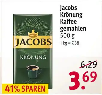 Rossmann Jacobs Krönung Kaffee gemahlen 500g Angebot