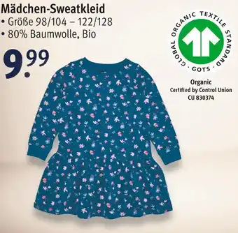 Rossmann Mädchen Sweatkleid Angebot