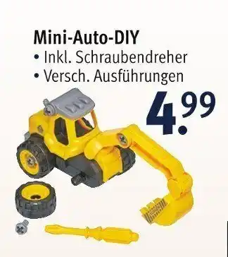 Rossmann Mini Auto DIY Angebot