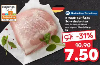 Kaufland K-WERTSCHÄTZE Schweinebraten Angebot