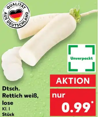 Kaufland Dtsch. Rettich weiß, lose Angebot