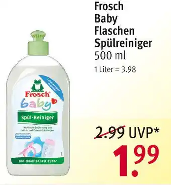 Rossmann Frosch Baby Flaschen Spülreiniger 500ml Angebot