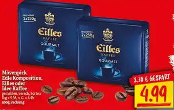 nah & gut Mövenpick Edle Komposition, Eilles oder Idee Kaffee 500 g Packung Angebot