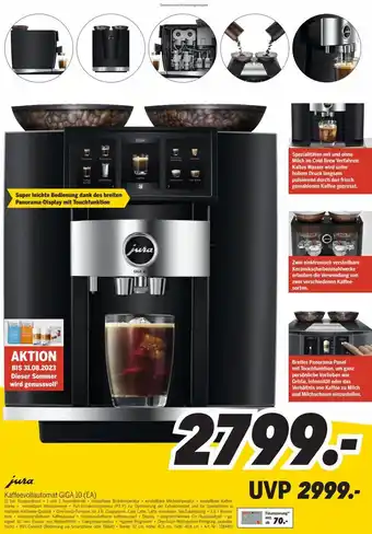 MEDIMAX jura Kaffeevollautomat GIGA 10 (EA) Angebot