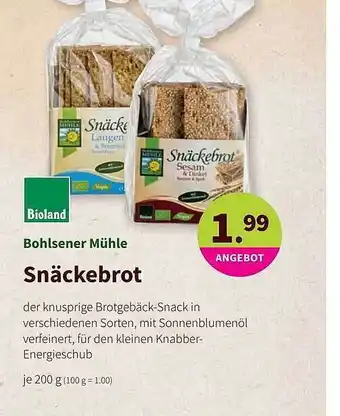 Biomarkt Snäckebrot Angebot