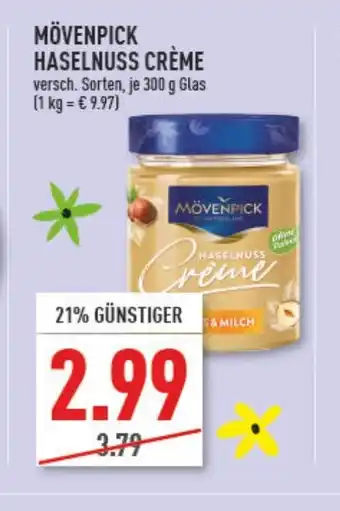 Marktkauf Mövenpick Haselnuss Crème 300g Angebot