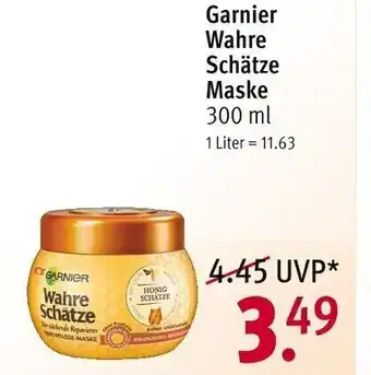 Rossmann Garnier Wahre Schätze  Maske 300 ml Angebot