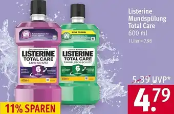 Rossmann Listerine Mundspülung Total Care 600 ml Angebot