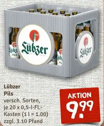 nahkauf Lübzer Pils 20x0,5 L-Fl. Kasten Angebot