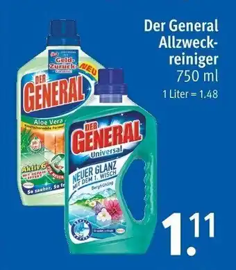 Rossmann Der General Allzweckreiniger 750ml Angebot