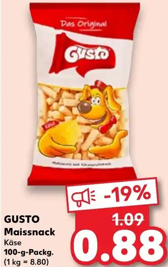 Kaufland GUSTO Maissnack 100 g Packg. Angebot