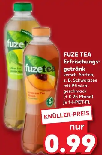 Kaufland FUZE TEA Erfrischungsgetränk 1 L-PET-Fl. Angebot