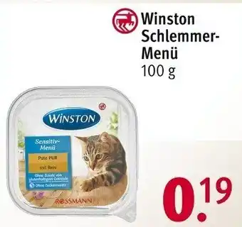 Rossmann Winston Schlemmer Menü 100g Angebot