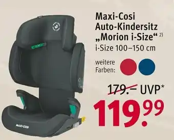 Rossmann Maxi Cosi Auto Kindersitz Morion i-Size Angebot