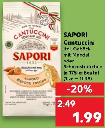 Kaufland SAPORI Cantuccini 175 g Beutel Angebot