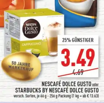 Marktkauf Nescafé Dolce Gusto oder Starbucks by Nescafé Dolce Gusto 66-256g Angebot