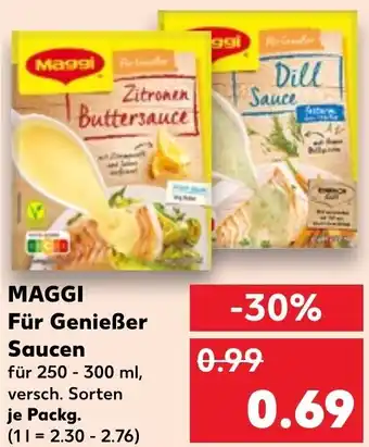 Kaufland MAGGI Für Genießer Saucen Angebot