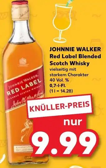 Kaufland JOHNNIE WALKER Red Label Blended Scotch Whisky 0,7 L-Fl. Angebot