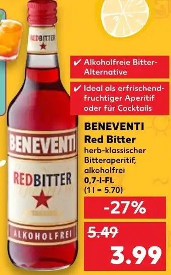 Kaufland BENEVENTI Red Bitter 0,7 L-Fl. Angebot