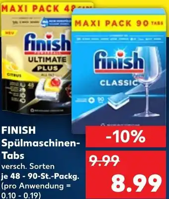 Kaufland FINISH Spülmaschinen Tabs 48-90-St.-Packg. Angebot