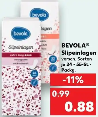 Kaufland BEVOLAⓇ Slipeinlagen 24-55-St.-Packg. Angebot