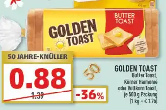 Marktkauf Golden Toast 500 g Angebot