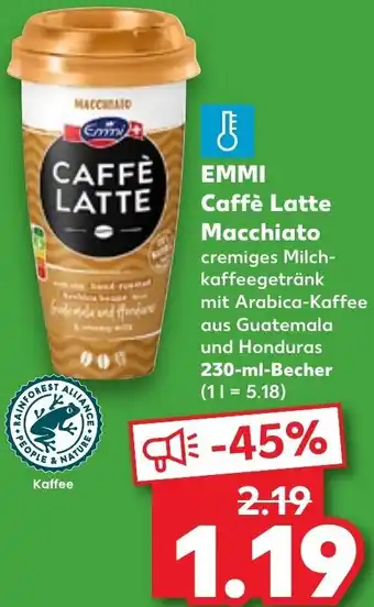 Kaufland EMMI Caffè Latte Macchiato 230 ml Becher Angebot