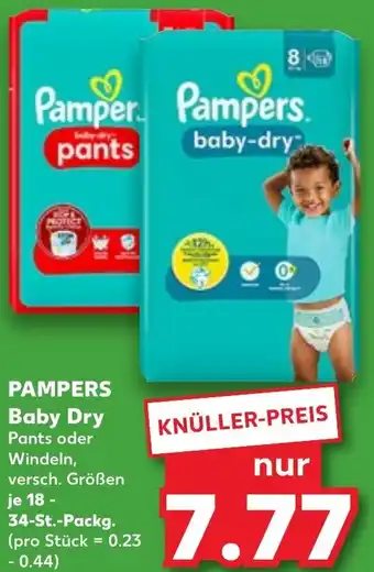 Kaufland PAMPERS Baby Dry 18-34 St. Packg. Angebot