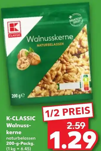 Kaufland K-CLASSIC Walnusskerne 200-g-Packg. Angebot