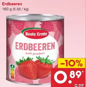 Netto Marken-Discount Beste Ernte Erdbeeren 160 g Angebot