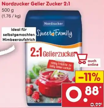 Netto Marken-Discount Nordzucker Gelier Zucker 2:1, 500 g Angebot