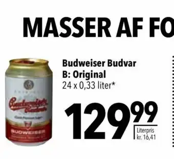 CITTI Markt Budweiser Budvar B: Original 24 x 0,33 liter* Angebot