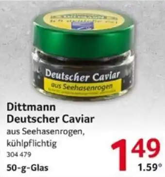 Selgros Dittmann Deutscher Caviar 50-g-Glas Angebot