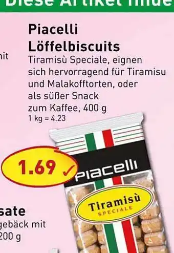 PicksRaus Piacelli Löffelbiscuits Angebot