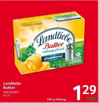 Selgros Landliebe Butter streichzart 250-g-Packung Angebot