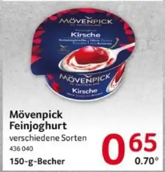 Selgros Mövenpick Feinjoghurt verschiedene Sorten 150-g-Becher Angebot